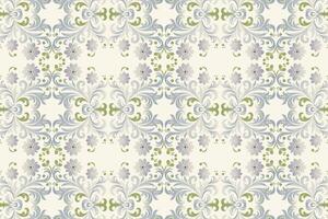seamless floral pattern with intricate flower and leaf motifs vintage ornamental texture for fabric wallpaper textile prints and creative design projects vector