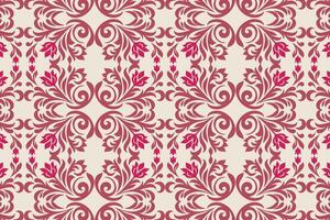 seamless floral pattern with floral and leaf motifs vintage ornamental style for fabric wallpaper textile prints and creative design patterns vector