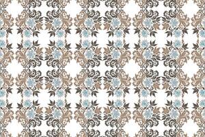 seamless floral pattern with intricate flower and leaf designs vintage ornamental texture for fabric wallpaper textile prints and creative design projects vector