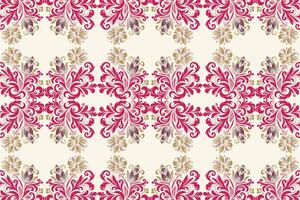seamless floral pattern with flower and leaf motifs vintage ornamental design for fabric wallpaper textile patterns and creative project designs vector