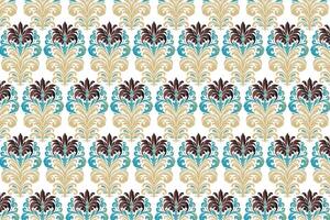 seamless floral pattern with intricate floral and leaf motifs vintage ornamental design for textile wallpaper fabric prints and creative project patterns vector