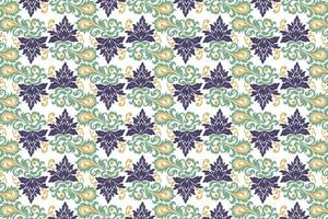 seamless floral pattern with vintage ornament and abstract flower and leaf motifs for fabric design wallpaper and creative projects vector