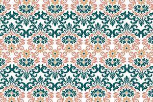 seamless floral pattern with abstract flower and leaf motifs for textile fabric wallpaper and vintage ornamental design projects vector