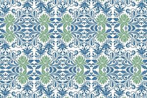 seamless floral pattern with intricate flower and leaf motifs vintage ornamental design for textile fabric wallpaper prints and creative project patterns vector