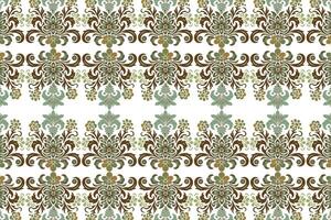 seamless floral pattern with ornamental flower and leaf motifs vintage design for textile fabric wallpaper prints and creative project patterns vector