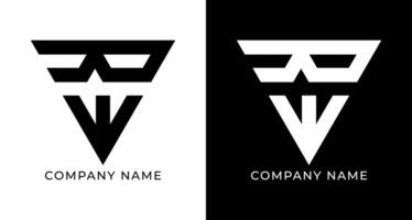 Innovative RE Letter Monogram Design for Your Business vector