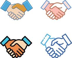 Handshake Icon for Cooperation and Unity vector