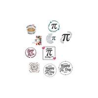 Pi Day 3.14 Design for Digital and Print vector