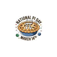 Stylized Pi Symbol Icon for Educational Branding vector