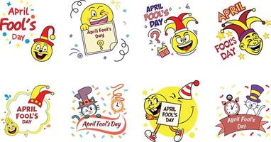 Celebrate April Fools' Day with Unique Graphics and Illustrations vector
