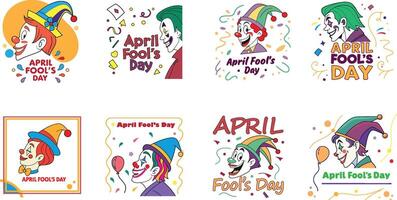 April Fools' Day Vectors for Digital and Print Use