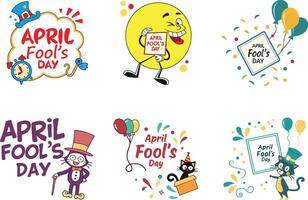 Fun and Creative April Fools Day Designs for Your Projects vector