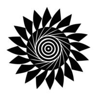 Intricate Geometric Spiral Mandala Design for Creative Projects vector