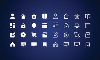 UIUX Design Icon Template for Web vector