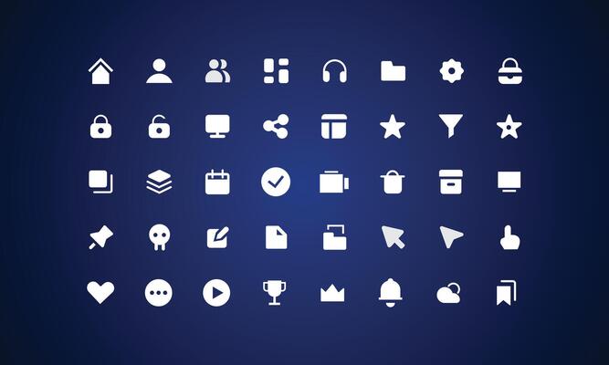 UIUX Design Icon Templates for Web
