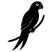Simple parrot icon perfect for branding bird-themed artworks vector