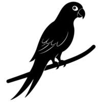 Simple parrot icon perfect for branding and creative vector