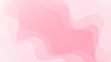Abstract white-pink curve background, pink dynamic wallpaper with wave shapes vector