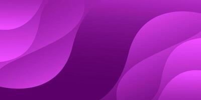 Abstract purple fluid wave background, gradient color. Modern dynamic wallpaper. Template banner background vector