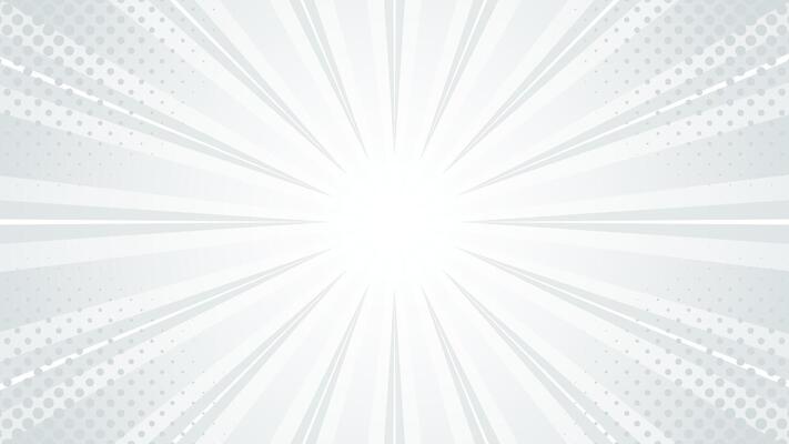 Abstract white-gray comic sunburst background