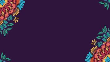 background featuring a variety of flora, including flowers, leaves, and natural patterns. vector
