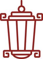 Hanging Lantern Icon Element For Design Graphic vector