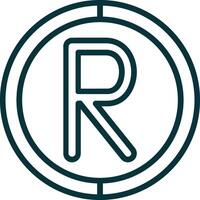 South Africa Rand Symbol Icon Element For Design Graphic vector