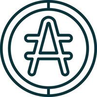 Argentine Peso Symbol Icon Element For Design Graphic vector