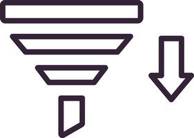 Filter Icon Element For Design Graphic vector