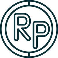 Indonesian Rupiah Symbol Icon Element For Design Graphic vector