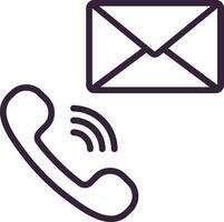 Contact Us Icon Element For Design Graphic vector
