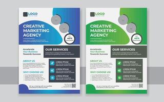 Professional Marketing Flyer Template, Useful for improving your marketing. vector