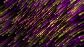futuristic retro light burst animation background loop motion effect with purple and yellow color video
