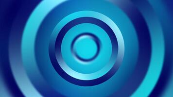 An abstract psychedelic spinning ring motion graphic background with blue color. video