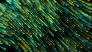futuristic retro light burst animation background loop motion effect with yellow and cyan color video