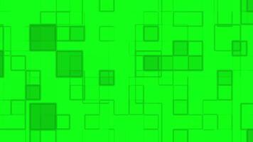 Abstract Green Square Pattern Digital Art Background video