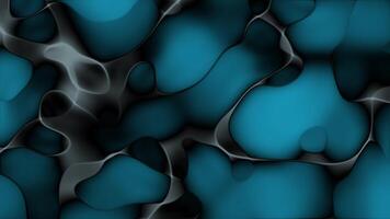 Abstract Teal and Gray Swirls A Digital Artwork of Interconnected Shapes video