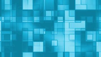 Abstract Teal Squares Background A Digital Mosaic of Geometric Shapes video
