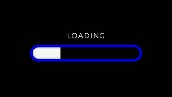 futuristic loading progress blue color progess with alpha channel background video