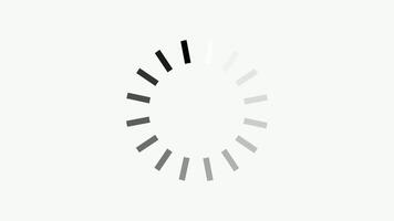 animation buffer Loading circle icon progress rotates on a white backgroun video