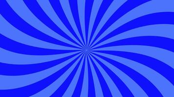 sunbrust rotating animation background with blue color video