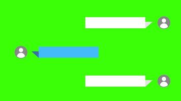 bubble chat with person symbols on green background. Ideal for diversity, communication, teamwork, and inclusivity concepts in design projects. video