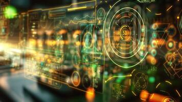 Visualization of real-time data analysis and business intelligence video