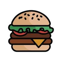 hamburger icon on a white background vector