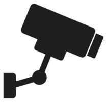 Security camera icon isolated on white background. vector