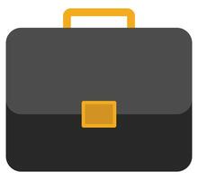 Briefcase flat icon isolated on white background. vector