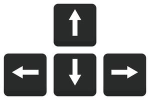 Keyboard button icon isolated on white background. vector
