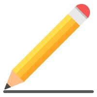 Writing flat icon isolated on white background vector