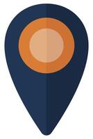 location pin isolated on white background. vector