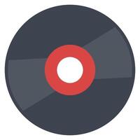 CD flat icon isolated on white background. vector